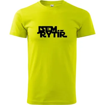 SW - Jsem rytíř - Klasické pánské triko vyšší gramáže - S ( Limetková )