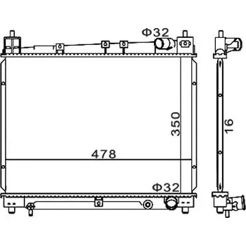 Chladič motoru Chladič, chlazení motoru HART 606 456