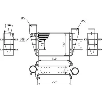 Chladič motoru Chladič turba HART 603 825
