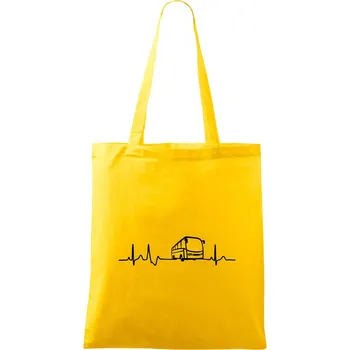 EKG autobus - Taška bavlněná - 42 x 38 cm ( Žlutá )