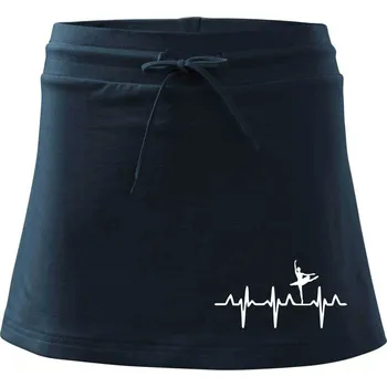 Dámská sukně EKG balet - Sportovní sukně - two in one - XL ( Námořní modrá (velmi tmavá - téměř černá) )