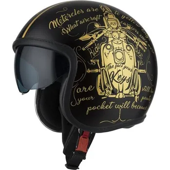 Helma na motorku Otevřená přilba NZI Rolling 4 TANK GOLD Velikost: XXL