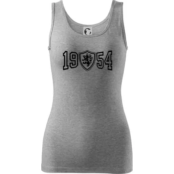 Dámské tričko Narozeninový motiv - znak - 1954 - Dámské tílko - XS ( Tmavě šedý melír )