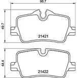 Sada brzdových destiček, kotoučová brzda BREMBO P 06 113