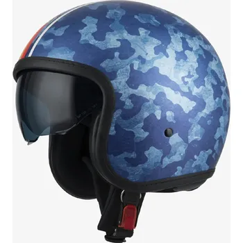 Helma na motorku Otevřená přilba NZI Rolling 4 Mimetize Blue Velikost: XL