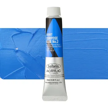Vodová barva Akrylová barva Holbein Heavy Body - Compose Blue no.2 Balení: 20 ml