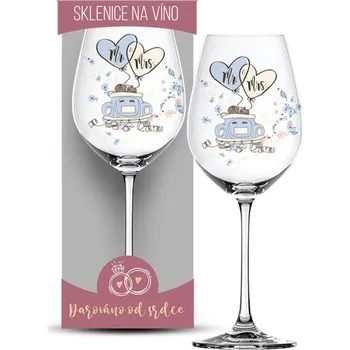 Sklenice Nekupto Sklenice na víno 0,44 l - Mr & Mrs