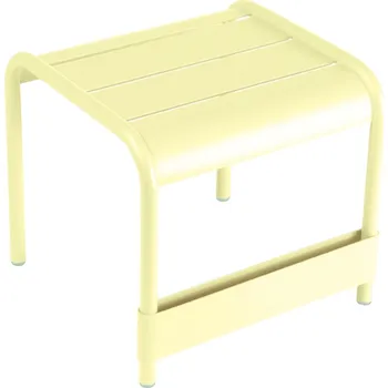 Zahradní stůl Citronově žlutý kovový zahradní odkládací stolek Fermob Luxembourg 44 x 42 cm