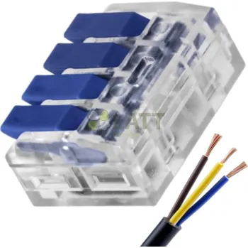 Auto elektroinstalace BERGE Spojovací 4-kabelová krabicová svorka 0,2 - 4 mm - rychlospojka