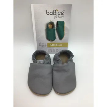 Dámská zdravotní obuv baBice barefoot capáčky MB088 - tmavě šedé Velikost EU: 21, vnitřní délka: 137, vnitřní šířka: 64