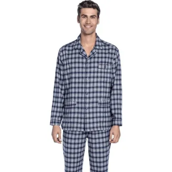 Pánské pyžamo Soft Cotton GUASCH Pánské pyžamo JONATHAN L Tmavě modrá GUASCH Pánské pyžamo JONATHAN L Tmavě modrá - 8431204662053