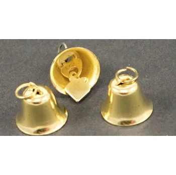 Vánoční dekorace Zvoneček zlatá 2,5 cm