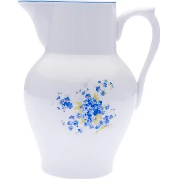 Konvice na čaj Český porcelán, a.s., Dubí Džbán vysoký, 0,90 l, pomněnky, Český porcelán Dubí