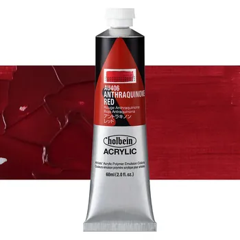 Vodová barva Akrylová barva Holbein Heavy Body - Anthraquinone Red Balení: 60 ml