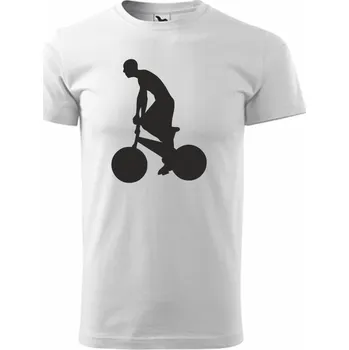 ON-DESIGN Tričko pánské/dětské s CYKLISTOU Velikost: 146 cm/10 let, Barva: bílá