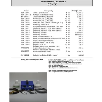 Příslušenství ke svářečce LPW CLP12052 Grafitová elektroda 40x15 mm, stříška
