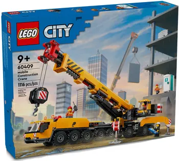 Stavebnice LEGO LEGO City 60409 Žlutý pojízdný stavební jeřáb