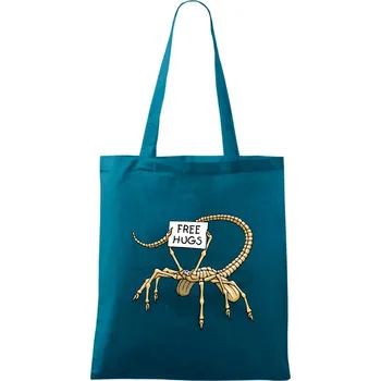 Vetřelec - free hugs (Hana-creative) - Taška bavlněná - 42 x 38 cm ( Petrolejová )