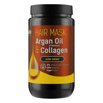 Vlasová regenerace Maska na vlasy Maroco Argan oil a kolagen Bio Naturell 946ml