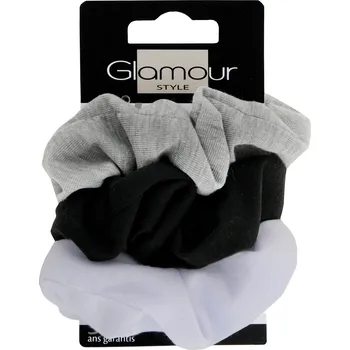 Glamour gumičky do vlasů, 3 ks/1 bal.