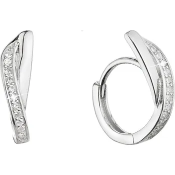 Náušnice EVOLUTION GROUP CZ Stříbrné náušnice se zirkony - 11443.1