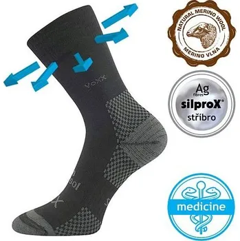Pánské ponožky VoXX ponožky Menkar černá, velikost 43-46
