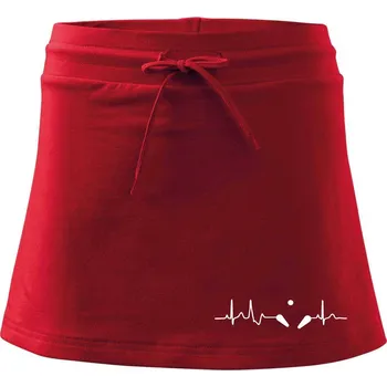 Dámská sukně Pinball EKG - Sportovní sukně - two in one - XS ( Červená )