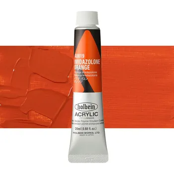 Vodová barva Akrylová barva Holbein Heavy Body - Imidazolone Orange Balení: 20 ml