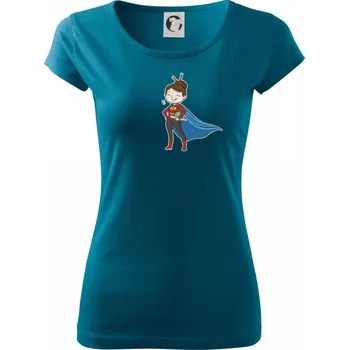 Dámské tričko Super učitelka - Dámské triko Pure - XS ( Petrolejová )