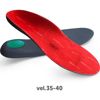 Vložka do bot Ortopedické vložky s patním lůžkem Svorto 005 37-38 Červená