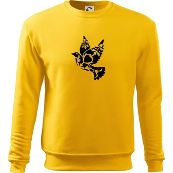 Pánská mikina Ptáček vzorovaný - Mikina Essential pánská - 3XL ( Žlutá )