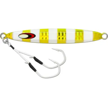 Umělá nástraha Storm Jig Gomoku Slide Dancer UV Chartreuse Glow Zebra Délka: 11,5cm, Hmotnost: 130g