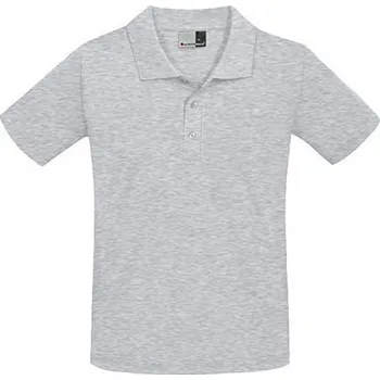 Pánské tričko Promodoro Prémiová polokošile Superior ve vysoké gramáži 220 g/m s rozparky Barva: šedá melír, Velikost: 4XL E4001