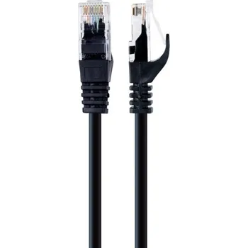 Síťový kabel Gembird RJ45 - RJ-45 UTP kat.6 0.25m černý