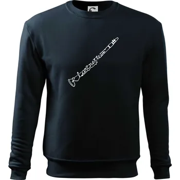 Chlapecké tričko Klarinet nápis - Mikina Essential dětská - 158 cm/12 let ( Námořní modrá (téměř černá) )