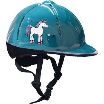 Jezdecká přilba Horka Dětská jezdecká helma na koně Rider Barva: Zelená, Velikost: S/M