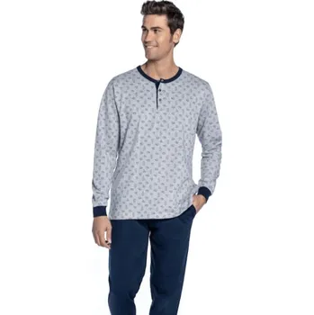 Pánské pyžamo Soft Cotton GUASCH Pánské pyžamo MAURICIO XL Šedá GUASCH Pánské pyžamo MAURICIO XL Šedá - 8431204659312