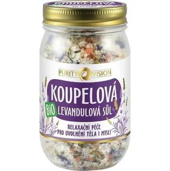 Purity Vision Levandulová koupelová sůl 400 g