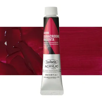 Vodová barva Akrylová barva Holbein Heavy Body - Quinacridone Magenta Balení: 20 ml