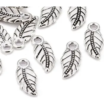 Korálek Kov lístek 201 (18x7x1mm)