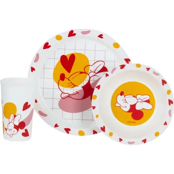 Dětská kuchyňka Dětský snídaňový set, 3dílný (Minni Mouse)