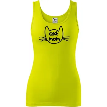 Dámské tričko Cat dad / mom - Dámské tílko - L ( Limetková )