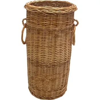 Proutěný koš na deštníky velký (Proutěný koš na deštníky velký – proutěný stojan v přírodní hnědé barvě)