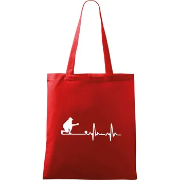 Nákupní taška EKG petanque - Taška bavlněná - 42 x 38 cm ( Červená )
