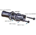 Sada na opravu, výfuková trubka ERNST 043557