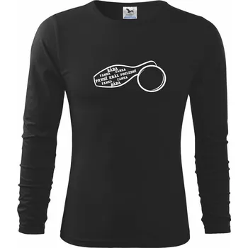 Chlapecké tričko Kuželky názvy - Triko dětské Long Sleeve - 158 cm/12 let ( Černá )