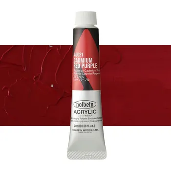 Vodová barva Akrylová barva Holbein Heavy Body - Cadmium Red Purple Balení: 20 ml