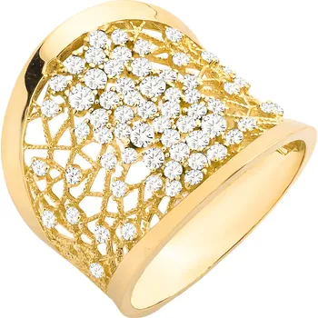 Hodinky Prsten Bonore - Zlato 585 - Kubický Zirkon 145413