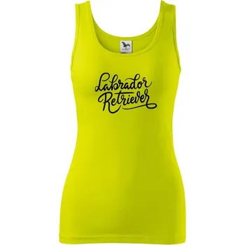 Labrador - nápis okrasný - Dámské tílko - M ( Limetková )