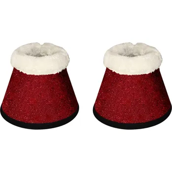 Koňské kamaše Blingyourhorse Zvony pro koně SPARKLE RED Velikost: Shetland